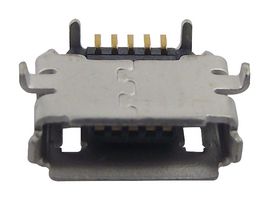 MOLEX 47589-1001 USB Connector, Micro USB Type AB, USB 2.0, Receptacle, 5 Positions, Surface Mount, Right Angle