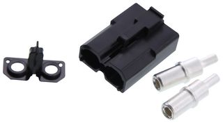 AMPHENOL INDUSTRIAL C10-752156-000 Rectangular Power Connector, 2 Contacts, Amphe-PD Series, Cable Mount, Crimp, 13 mm, Plug