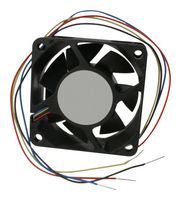 DELTA ELECTRONICS AFB0612DH-TP11 DC Axial Fan, 12 V, Square, 60 mm, 25.4 mm, Ball Bearing, 50.4 CFM