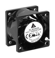 DELTA ELECTRONICS THA0412BN DC Axial Fan, 12 V, Square, 40 mm, 28 mm, Ball Bearing, 29.52 CFM