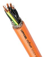 LAPP 1020020 Multiconductor Cable, Shielded, 4 Conductor, 14 AWG, 2.5 mm², 164 ft, 49.98 m
