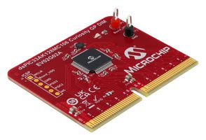 MICROCHIP EV02G02A Dual In-Line Module, dsPIC33AK128MC106, EV74H48A dsPIC33A Curiosity Platform Development Board