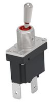 TE CONNECTIVITY - ALCOSWITCH DST12SS625 Toggle Switch, Sealed, On-None-Off, SPDT, Non Illuminated, DST Series, Panel Mount, 12 A