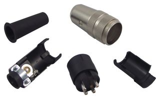 BINDER 09 0309 00 04 Circular Connector, Miniature Circular Connector, 680 Series, 4 Contacts