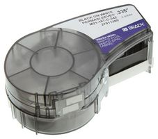 BRADY M21-187-C-342 Wire Marker, PermaSleeve®, Heat Shrinkable Sleeve, PO (Polyolefin), White, Black, 4.9mm x 2.13m