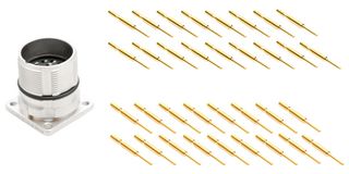 AMPHENOL SINE/TUCHEL MA1LAE1700-KIT Sensor Connector, MotionGrade M23 Standard Series, M23, Female, 17 Positions, Crimp Socket