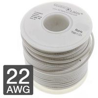 MULTICOMP PRO 24-15419 Wire, Hook Up, PVC, White, 22 AWG, 25 ft
