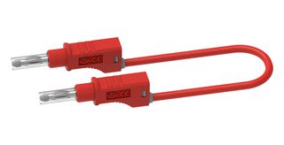 CAL TEST ELECTRONICS CT2148-200-2 Banana Test Lead, 4mm Stackable Banana Plug, Retractable Sleeve