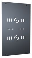 HAMMOND VFMAP12BK Inner Panel, Open Frame Rack, Black, Steel, 11.82" W x 20.63" H, VFM Series