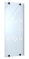 HAMMOND VFMAP8WH Inner Panel, Open Frame Rack, White, Steel, 7.82" W x 20.63" H, VFM Series