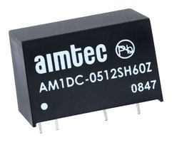 AIMTEC AM1DC-0509SH60Z Isolated Through Hole DC/DC Converter, ITE, SIP, 1 W, 1 Output, 9 V