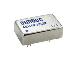 AIMTEC AM15TW-4815SZ Isolated Through Hole DC/DC Converter, ITE, DIP, 4:1, 15 W, 1 Output, 15 V