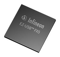 INFINEON CYUSB3084FCAXIXQMA1 USB Interface, USB Peripheral Controller, USB 3.2 Gen 1, 1.62 V, 3.63 V, FBGA, 169 Pins