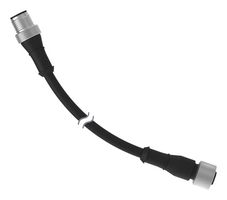 BANNER ENGINEERING BC-M12F8-M12M8-24-15 Sensor Cable, A Coded, Black, M12 Receptacle, M12 Plug, 8 Positions, 15 m, 49.2 ft, BC-M12F8 Series