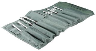 WIHA 27791 Nut Driver Set, Precision, ESD Safe, Imperial, 3/32" to 1/4", Canvas Pouch, 8 Pieces