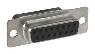 AMP - TE CONNECTIVITY 204514-2. D Sub Connector, Straight, 26 Contacts, Receptacle, Crimp, DA, AMPLIMITE Series, Steel Body