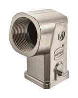 HARTING 19620031645 Heavy Duty Connector, Hood, Side Entry, Zinc Body, 1 Lever, 3A