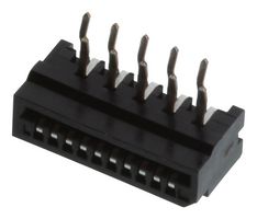 AMPHENOL COMMUNICATIONS SOLUTIONS HLW10R-2C7LF FFC / FPC Board Connector, 1 mm, 10 Contacts, Receptacle, FCI HLW-R Series, Through Hole, Top