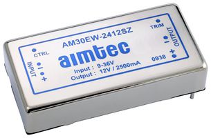 AIMTEC AM30EW-240515TZ Isolated Through Hole DC/DC Converter, -330mA/-15V, DIP, 4:1, 30 W, 3 Output, 5 V