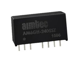 AIMTEC AM6GH-2424SH30Z Isolated Through Hole DC/DC Converter, ITE, SIP, 4:1, 6 W, 1 Output, 24 V