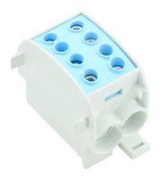 WEIDMULLER 1561780000 Panel Mount Barrier Terminal Block, Blue, 70mm², 300 A, 1 kV, 1 Pole, 1, Screw