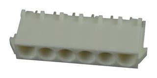 AMP - TE CONNECTIVITY 643408-1. Rectangular Power Connector, Straight, 6 Contacts, Universal MATE-N-LOK Series, PCB Mount, Solder