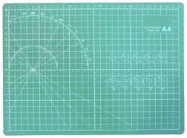 MULTICOMP PRO MP008311 Cutting Mat, A4, 8.66 " × 11.81 " × 0.11 ", Polyvinyl Chloride, Double Sided, Self-healing, Green