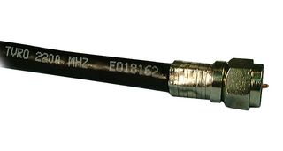 MULTICOMP PRO MP009239 RF / Coaxial Cable Assembly, 12 ft, 3.7 m, RG6U, F-Type Plug, F-Type Plug