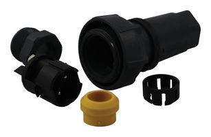 BULGIN LIMITED PXP7010/02P/ST/1113 Circular Connector, Circular Power Connector, Buccaneer 7000 Series, Cable Mount Plug, 2 Contacts