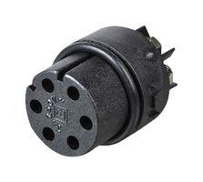 BULGIN LIMITED SA3244 Circular Connector Insert, Buccaneer Mini Series, 6 Contacts, Socket, Screw, Gold Plated Contacts