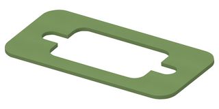 TE CONNECTIVITY 95-24011-1 Gasket, EMI, D-Sub Connector, Fluorosilicone Nickel Aluminum, 35.8mm x 17.5mm x 0.8mm, Pack of 1