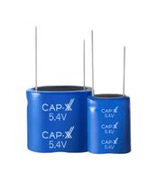 CAP-XX GY25R56E14S474RN Supercapacitor, 0.47 F, 5.5 V, Radial Leaded, -20%, +50%, 8.8 mm, 1000 hours @ 70°C