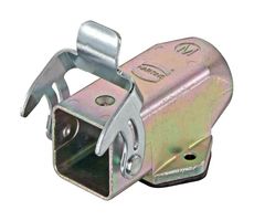 HARTING 19620031250 Heavy Duty Connector, Base, Bulkhead Mount, Top Entry, Zinc Body, 1 Lever, 3A