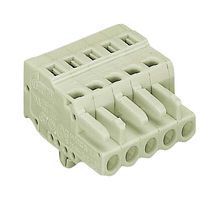 WAGO 721-106/008-000 Pluggable Terminal Block, 5 mm, 6 Positions, 2.5 mm², Push In
