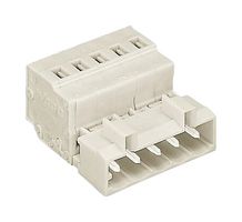 WAGO 721-610 Pluggable Terminal Block, 5 mm, 10 Positions, 2.5 mm², Push In