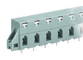 WAGO 741-524 Wire-To-Board Terminal Block, 10 mm, 4 Positions, 28 AWG, 12 AWG, 2.5 mm², Push In