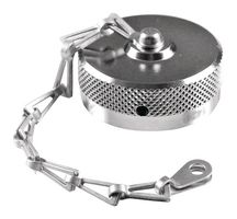 AMPHENOL SINE/TUCHEL RT018DCG Dust Cap / Cover, Nickel Plated, Chain, Dust Cap, RT360 Size 18 Receptacles, Zinc Alloy Body