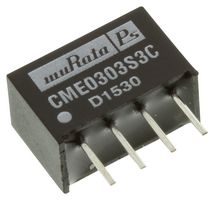 MURATA POWER SOLUTIONS CME0512S3C Isolated Through Hole DC/DC Converter, ITE, SIP, 1:1, 750 mW, 1 Output, 12 V