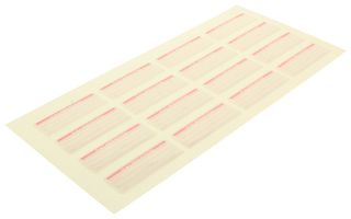 TE CONNECTIVITY QCC306PK Label, Self Laminating, 15.9 mm, 44.5 mm, Vinyl, Calibration (ID No, By, Date, Due)