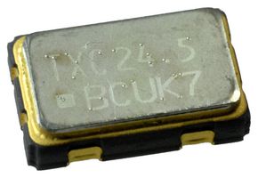TXC 7C-24.576MBC-T Oscillator, 24.576 MHz, 100 ppm, SMD, 5mm x 3.2mm, CMOS, 3.3 V, 7C Series
