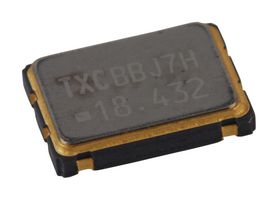 TXC 7W-18.432MBC-T Oscillator, 18.432 MHz, 100 ppm, SMD, 7mm x 5mm, CMOS, 3.3 V, 7W Series