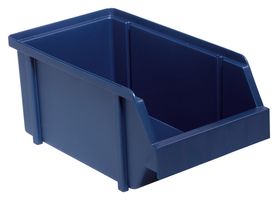RAACO 136655 Storage Bin, Polypropylene, 8.98" x 4.92" x 3.98", 5Kg, Blue