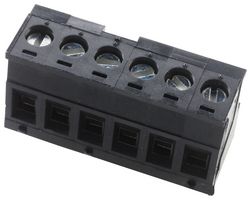 MOLEX 39980-0306 Pluggable Terminal Block, Eurostyle, 5.08 mm, 6 Positions, 24 AWG, 12 AWG, Screw