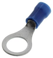 AMP - TE CONNECTIVITY 2-34164-2 Ring Tongue Terminal, M10, 3/8", 14 AWG, 2.62 mm², PLASTI-GRIP Series, Blue