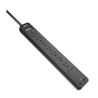 APC PE6U2 Surge Protector, 6 Outlets, NEMA 5-15R, 15 A, 120 V, 6 ft