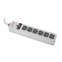 APC P6M Surge Protector, 6 Outlets, NEMA 5-15R, 15 A, 120 V, 4 ft