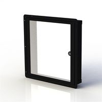 PENN ELCOM RWB-1032-12UK 19" Wall Cabinet, 12U, Steel, Black, 584 mm, 583 mm, 107 mm