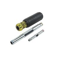 KLEIN TOOLS 32801 Driver, Nut, Heavy Duty, 5 in 1, 4 " Blade Length, Steel, 3/16" - 9/16"