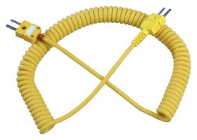 OMEGA RECK1-10 Sensor Cable, K Type Thermocouple Plug, K Type Thermocouple Plug, 2 Positions, 300 mm, 1 ft
