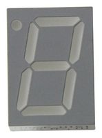 BROADCOM HDSP-U513 7 Segment LED Display, Green, 20 mA, 1.8 V, 3.6 mcd, 1, 8 mm